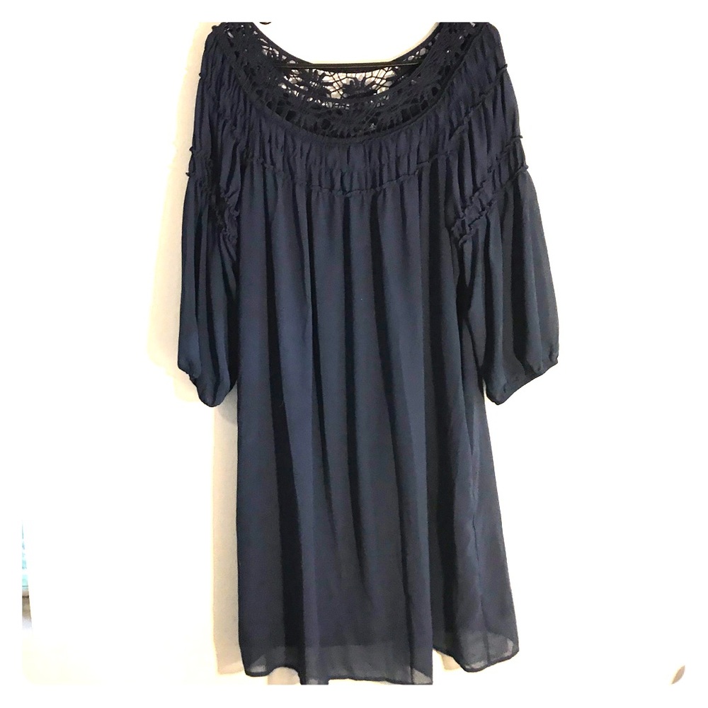 Women’s blue mini dress